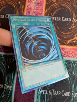 Yu-Gi-Oh! Mystical Space Typhoon RA02-EN048 Ultimate Rare 1st Edition Near Mint - Image 2