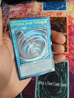 Yu-Gi-Oh! Mystical Space Typhoon RA02-EN048 Ultimate Rare 1st Edition Near Mint - Image 3