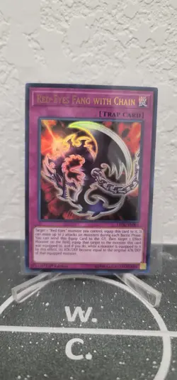 YUGIOH! Red-Eyes Fang with Chain LEDU-EN004 Ultra Rare 1st Edition NM - Image 1