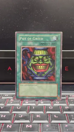 Yugioh! LP Pot of Greed - SD1- Common - 1st Edition LP - Image 1