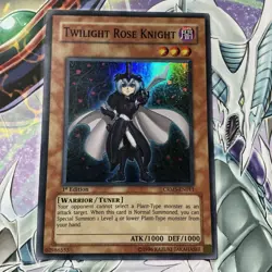 Yugioh Twilight Rose Knight CRMS-EN011 Super Rare VLP - Image 1