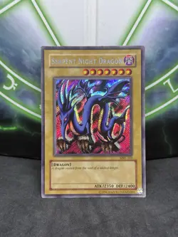Yugioh Serpent Night Dragon MRL-103 Secret Rare Unlimited MP/HP - Image 1