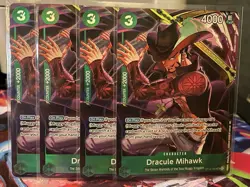 (4x) Dracule Mihawk (Illustration Box Vol.4) ST12-003 One Piece Promo Cards Foil - Image 1