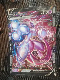 Pokemon Mewtwo v Union Card SWSH161 JUMBO Black Star Promo - Image 1