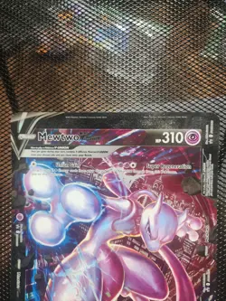 Pokemon Mewtwo v Union Card SWSH161 JUMBO Black Star Promo - Image 2