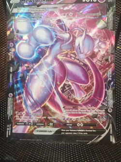 Pokemon Mewtwo v Union Card SWSH161 JUMBO Black Star Promo - Image 3