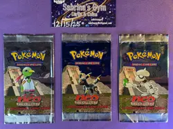 Empty Neo Discovery Umbreon Xatu Smeargle artwork Pokemon Card Opened Packs - Image 1