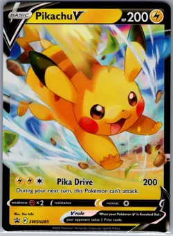 Pikachu V SWSH285 SWSH: Sword & Shield Promo Cards - Pokemon Card - NM - Image 1
