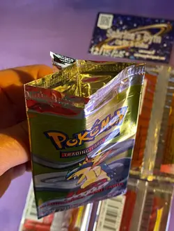 Empty Neo Genesis complete artwork Pokemon Card Opened Packs - Image 3