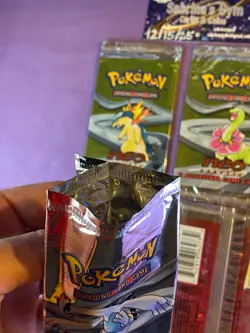 Empty Neo Genesis complete artwork Pokemon Card Opened Packs - Image 5