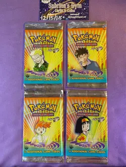 Empty 1st Edition Gym Heroes Complete Artwork Pokemon Card Opened Packs - Image 1