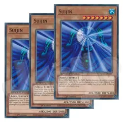 Yugioh - Suijin x 3 - 1st Edition NM - Plus Free Holographic Card - Image 1