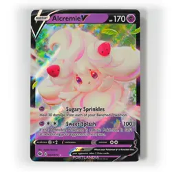 Pokemon - Alcremie V - 022/073 - SWSH Champions Path - Half Art Card - Image 1