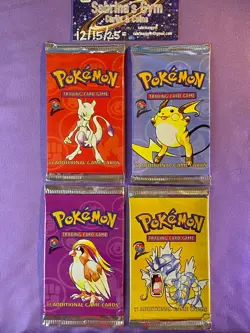 Empty Base Set 2 Complete Artwork Pokemon Card Opened Packs 1999 WoTC - Image 1