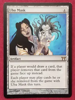 Magic The Gathering CHAMPIONS OF KAMIGAWA UBA MASK artifact card MTG - Image 1