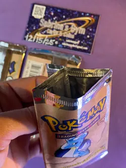 Empty 1st Edition Fossil Complete Artwork Pokemon Card Opened Packs 1999 WoTC - Image 3