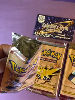 Empty 1st Edition Fossil Complete Artwork Pokemon Card Opened Packs 1999 WoTC - Image 5