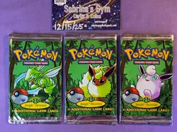 Empty 1st Edition Jungle Complete Artwork Pokemon Card Opened Packs 1999 WoTC - Image 1