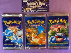 Empty Base Set Complete Artwork Pokemon Card Opened Packs 1999 WoTC - Image 1