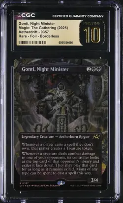 GONTI, NIGHT MINISTER Aetherdrift Borderless Foil CGC 10 MTG EDH - Image 1
