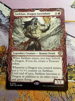 Sarkhan, Dragon Ascendant (#302) - Showcase TDM NM MTG - Image 2