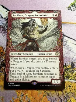 Sarkhan, Dragon Ascendant (#302) - Showcase TDM NM MTG - Image 3