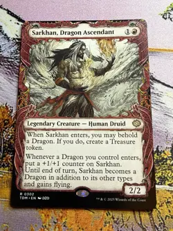 Sarkhan, Dragon Ascendant (#302) - Showcase TDM NM MTG - Image 5