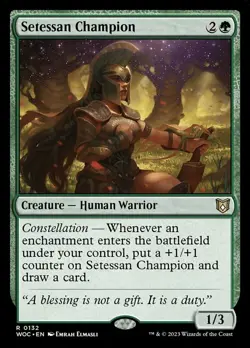 1 x Setessan Champion - Commander: Wilds of Eldraine - NM-Mint - MTG - Image 1