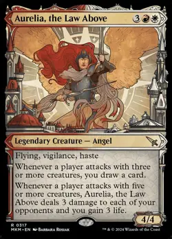 1x Aurelia, the Law Above - Showcase (City) (317) - Foil Light Play, English Mur - Image 1
