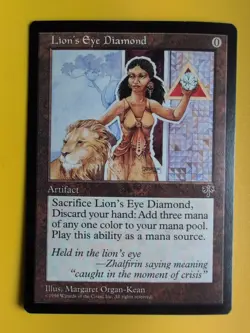 Lion's Eye Diamond. Old Vintage. Mirage. Magic The Gathering. As Shown In Pics - Image 1