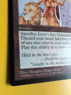 Lion's Eye Diamond. Old Vintage. Mirage. Magic The Gathering. As Shown In Pics - Image 4
