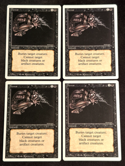 4x Terror Revised Edition Magic the Gathering MTG Playset - Image 1