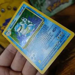 Blastoise 2/102 Stage Error Misprint Base Set Unlimited Pokemon Card Played - Image 5
