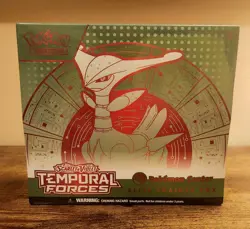 Pokemon TCG Temporal Forces Pokemon Center Exclusive ETB Iron Leaves Sealed - Image 1