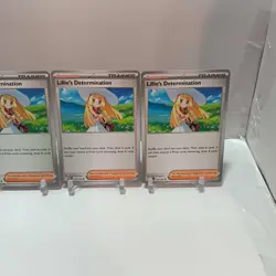 Pokemon Lillie's Determination 119/132 NM Mega Evolution Playset Lot Of 4 - Image 3