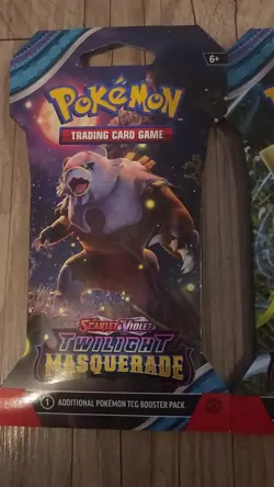 Pokemon TCG S & V Twilight Masquerade Sleeved Booster Pack Art Set of 4. - Image 2