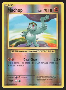 Machop 57/108 Reverse Holo Pokemon TCG XY - Evolutions LP - Image 1