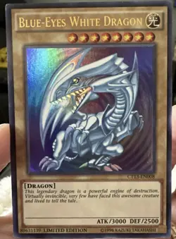 Blue-Eyes White Dragon CT13-EN008 Limited Ultra Rare 2016 Mega-Tins LP - Image 1