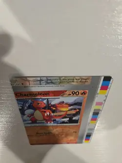 MISCUT ERROR COLOR BAR Charmeleon - Uncommon Pokemon Card - Near Mint/VLP - Image 5