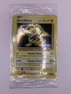 New Sealed Pokemon XY Evolutions Toys R Us 41 Electabuzz Cosmos Holo Promo Card - Image 1