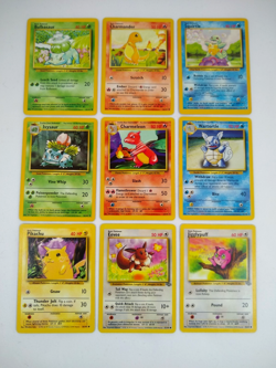 Pokemon Base Set Starters + Evolutions + Pikachu + Eevee+Jigglypuff- Exact Cards - Image 1