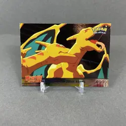 CHARIZARD Holo THE FIGHT RAGES #35 Topps Pokemon Card Mewtwo Strikes Back - Image 1