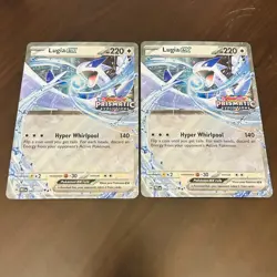 LOT (2) Pokemon TCG: Lugia EX PRE 082/131 - Black Star Promo Holo JUMBO CARDS - Image 1