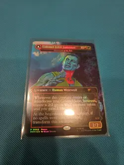 Magic The Gathering Marvel Legends Man Wolf Colonel John Jameson Promo Card - Image 1