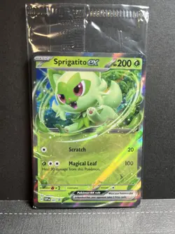 Sprigatito ex 087 Sv: Scarlet & Violet Promo Cards Holo Sealed Black Star Promo - Image 2