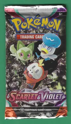 Pokemon "Scarlet & Violet" 10-Card Sealed Booster Pack (First Partner) X1 - Image 1