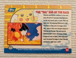 The "Tail" End Of The Race #50 Topps Charizard Pokemon The First Movie Card LP+ - Image 2