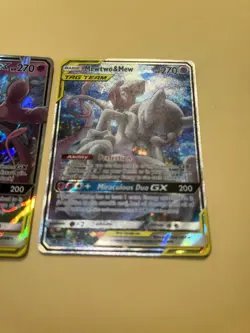Pokemon TCG Mewtwo & Mew GX Sm191 & Mewtwo & Mew Gx 71/236 NM Tag Team Cards - Image 3