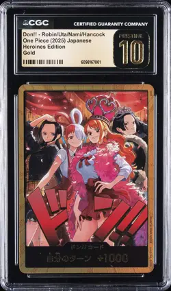 2025 ONE PIECE DON!! CARD ROBIN/UTA/NAMI/HANCOCK CGC 10 PRISTINE - Image 1