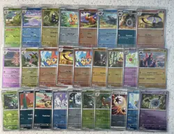 Pokemon Black Bolt White Flare PokeBall Reverse Holo 28 Card Lot - Image 1